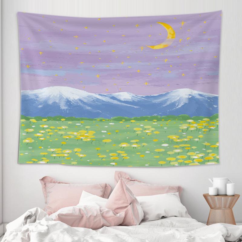 

Подвесная ткань для спальни, Ткань для ремонта комнаты, Гобелен для комнаты, Художественный холст, Прикроватная фоновая ткань, Декоративная настенная ткань 100*75cm