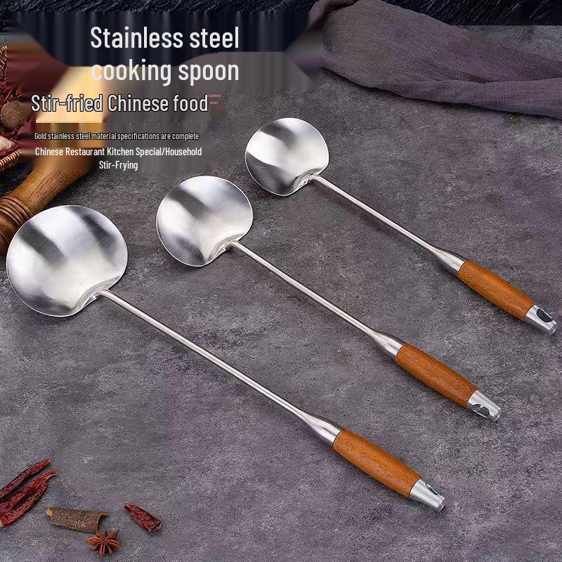 Stainless Steel Stir-fry Spoon & Ladle