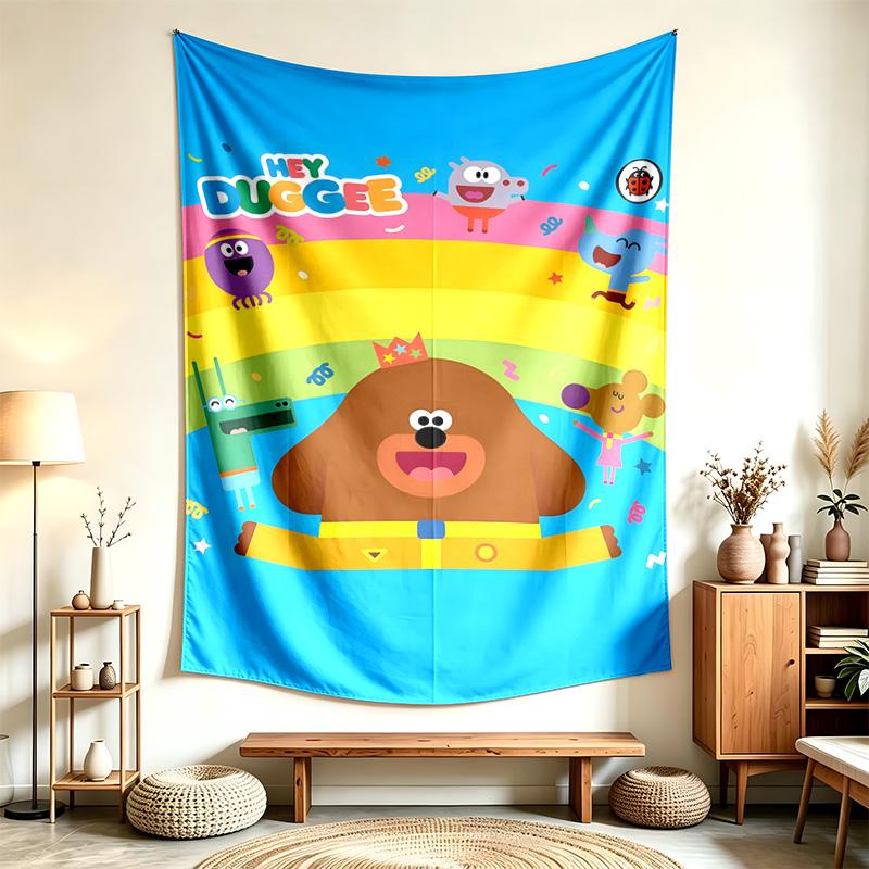 Ehi Duggee (1) Arazzo Adatto Per Decorare Case Dormitori E Camere Da Letto Morbido Al Tatto E Un Regalo Perfetto Per Amici E Familiari
