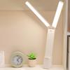 LED Desk Lamp, Rechargeable, 4000mAh, Foldable, Cordless, 3-Level Color Temperature Adjustment, Multi-Angle Adjustment, Memory Function (White)