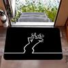 Tappeto Tappetino Tappeto con Disegno a Linee Creative Decorazione per la Casa Ingresso Soglia Design Moderno Minimalista Cartone Animato Antiscivolo Morbido Tappetino per Pavimento
