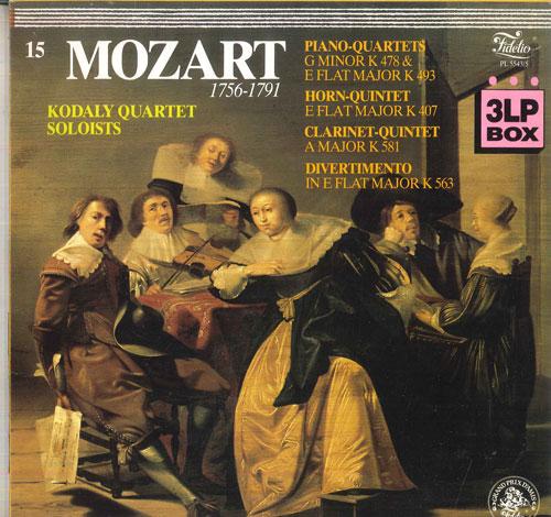 

LP Record KODALY QUARTET, SOLOISTS - Mozart Piano Quartet In G Minor, K4 PL554345 FIDELIO Holland Classical Used