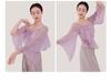 Women's Mesh Long Sleeve Dance Top - Body Shaping, Autumn/Winter, Classical Chinese Style