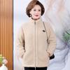Women's Thickened Fleece-Lined Jacket: Mid-Aged & Elderly Fashion for Autumn/Winter