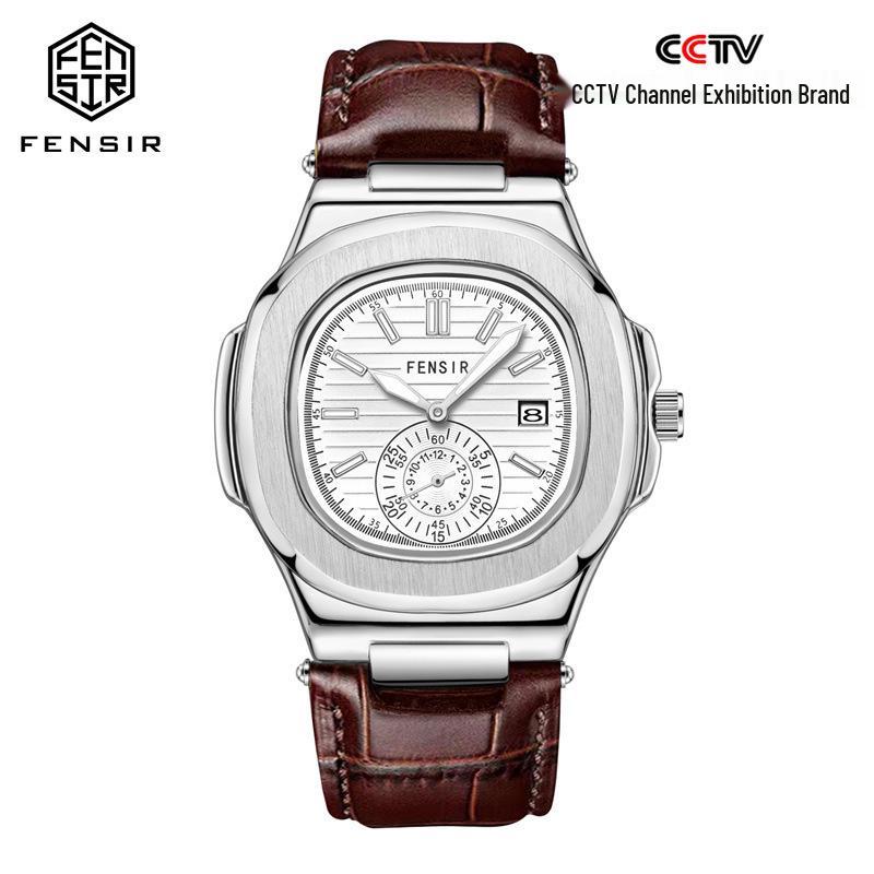 Мужские светящиеся водонепроницаемые часы FENSIR Nautilus