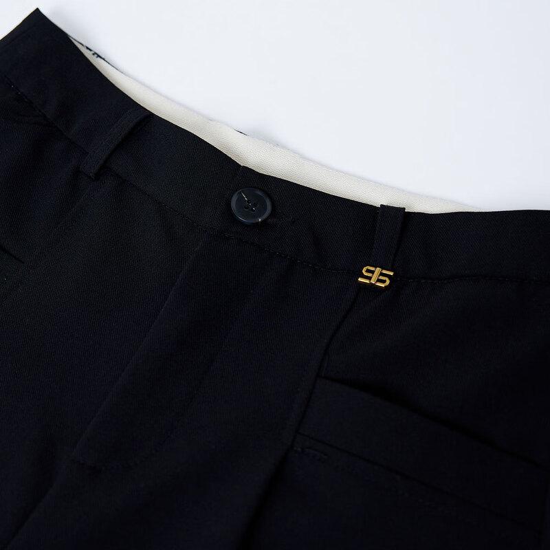 Paister Women's Plus Size Autumn Zipper Casual Suit Pants