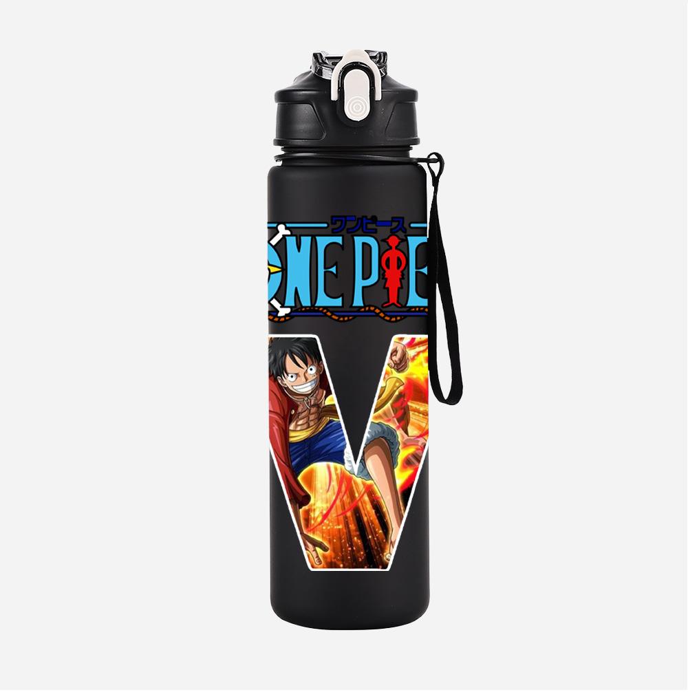 Anime A-Z English Letter Printed Large Capacity Water Cup Demon Hunters Outdoor Portable Drinking Bottle for Boy Girl Gift