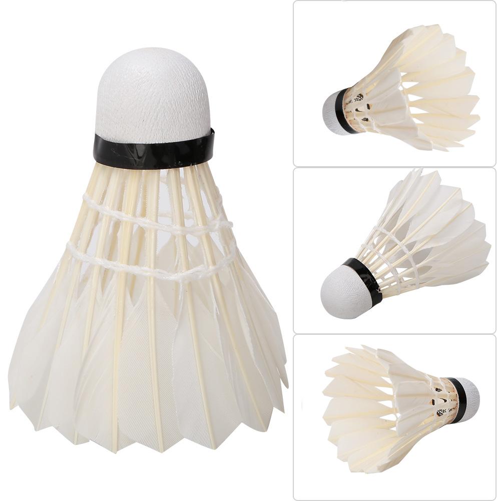 12PCS Duck Feather Badminton Balls Shuttlecocks Outdoor Indoor Training Sports Practice