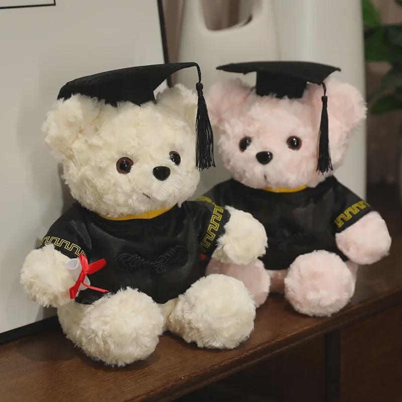 Graduation Teddy Bear with Doctor Hat Plush Toy Gift
