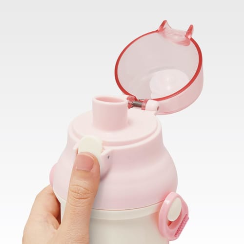 Skater Wasserflasche, 480 ml, für Kinder, antibakterieller Kunststoff, kinderfreundlich, leicht, Sumikkogurashi, Maulwurfshaus, hergestellt in Japan, PSB5SANAG-A