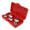 Universeller Ölfilterschlüssel- und Kappensatz, 5-teilig, 24 mm, 27 mm, 32 mm, 36 mm und 38 mm, mit Aufbewahrungsbox Ausziehwerkzeug für Geely und Ni