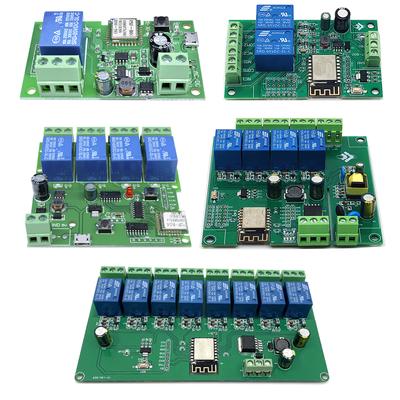 5V/8-80V ESP8266 Wireless WIFI 1 2 4 8 Channel Relay Module ESP-12F Wifi Development Board for Arduino AC/DC Power Supply Module