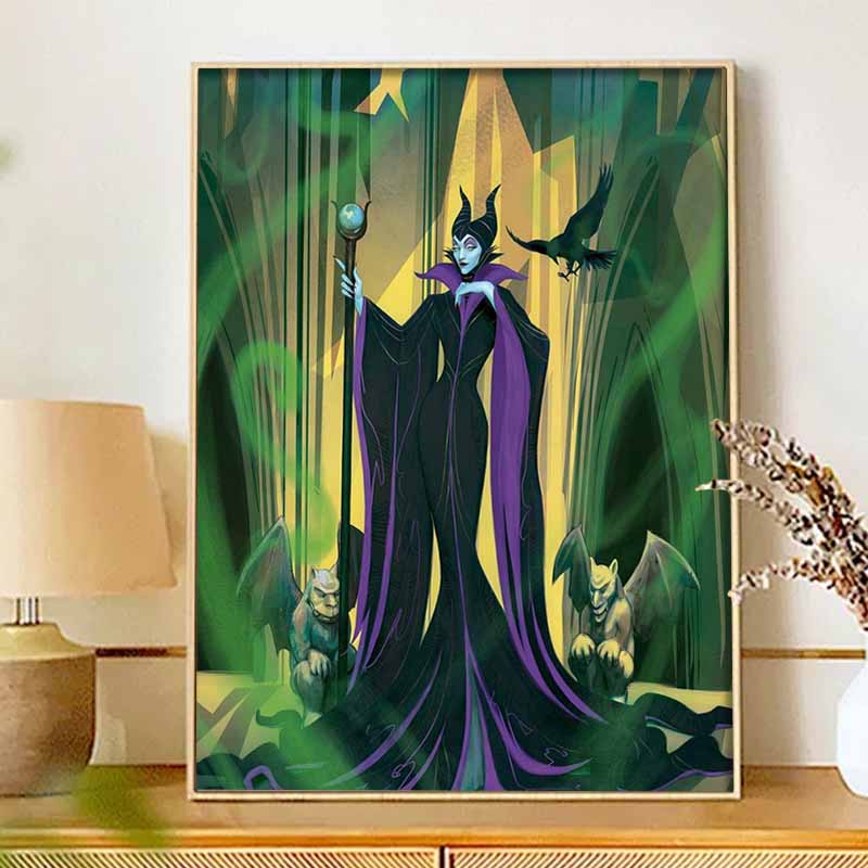 Disney Diamond Painting Kit Maleficent Diamond Hand Embroidery 5D DIY Diamond Art Home Decor Creative Handicrafts Stunning Wall Art Decor