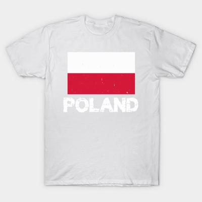 T Shirt Women Poland Flag Harajuku Print Kawaii Tshirt Summer Short Sleeve Female T-Shirt Top Tee