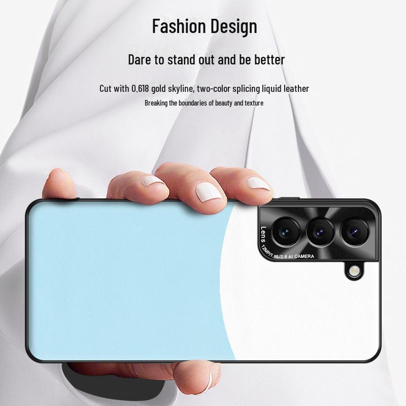 Samsung S21FE liquid leather case, anti-fall and anti-fouling protective cover, individual shipping available.