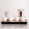 DARUNYAO Chinese White Portable Tea Set