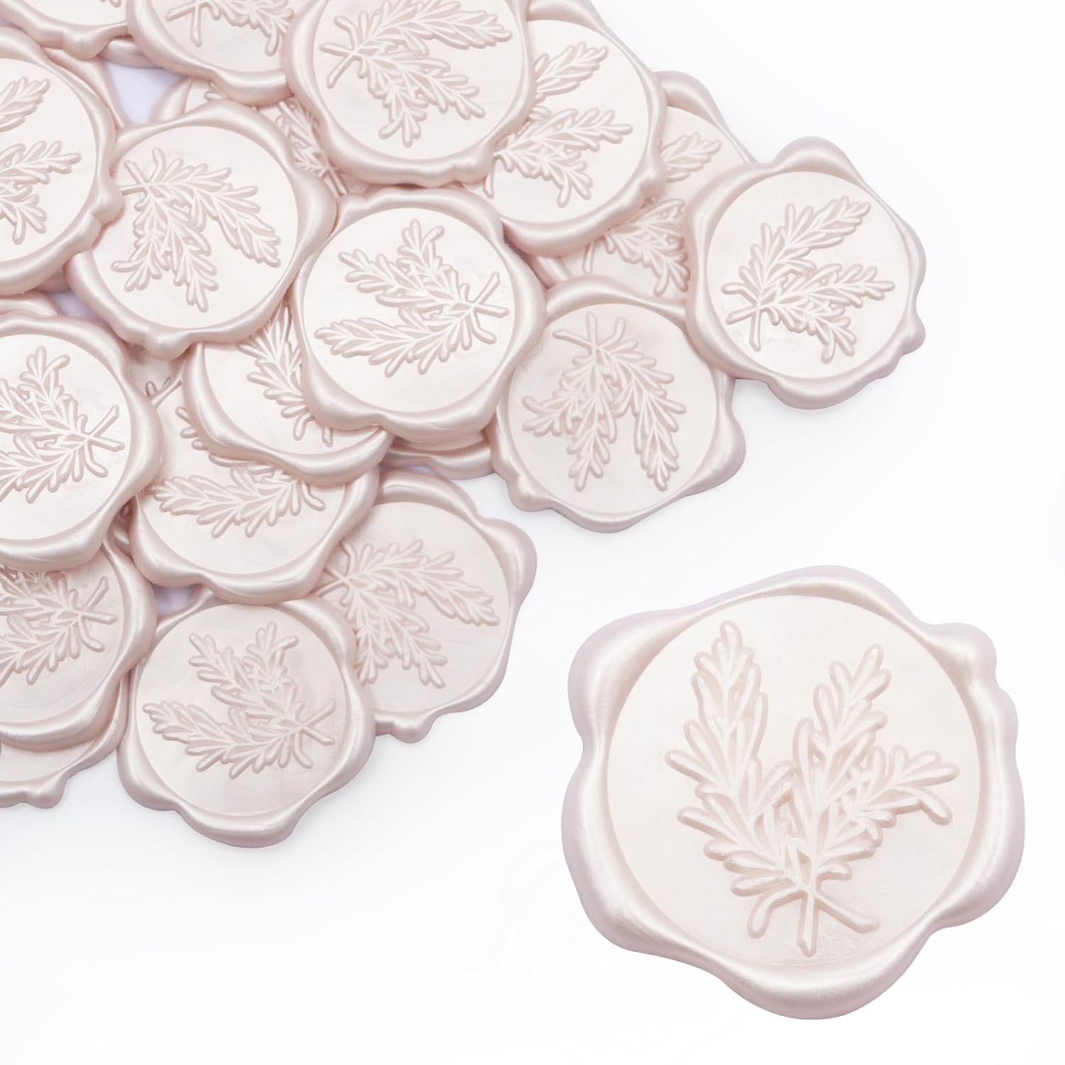 30 Pcs Pink Wax Seal Stickers Self Adhesive Rosemary Envelope Wax Seal Stickers Wedding Vintage Embossed Invitation Envelope Stickers for