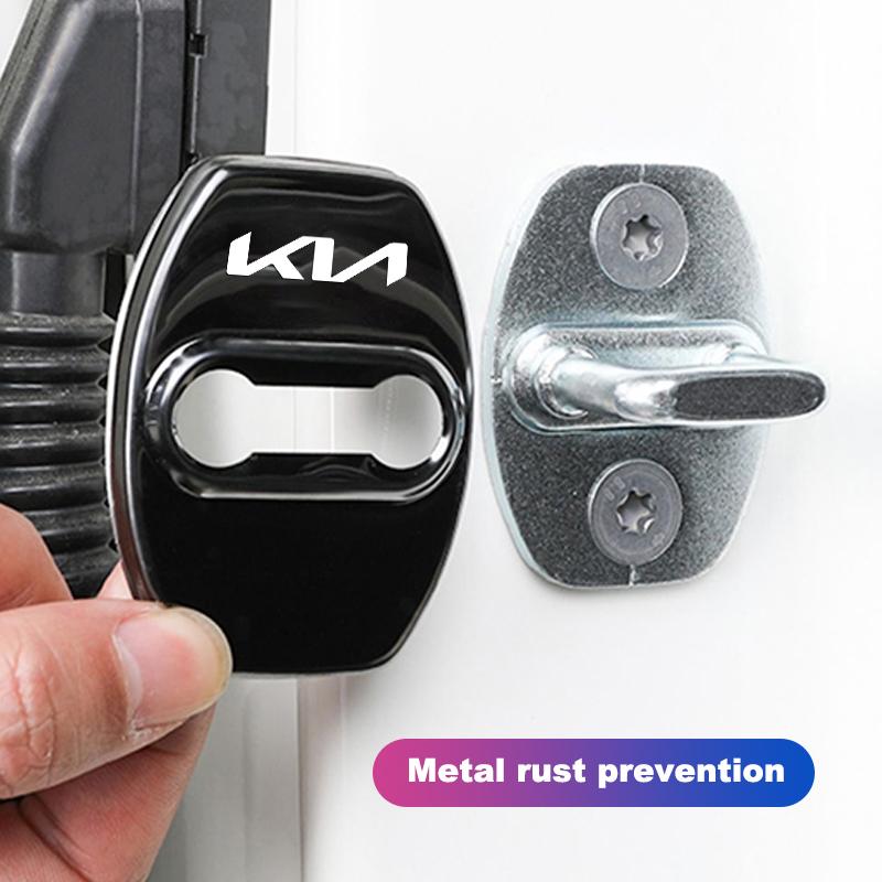 Car Door Lock Buckle Cover Metal Rust Proof Door Lock Cover Valve For KIA K9 Sportage Niro K5 Carnival EV6 EV9 EV3 K8 Stinger K4