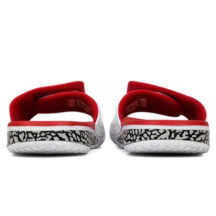 Sandales Unisexe Air Jordan Hydro 3 Rouge Feu Blanc Rouge Feu Gris Tech 854556-116