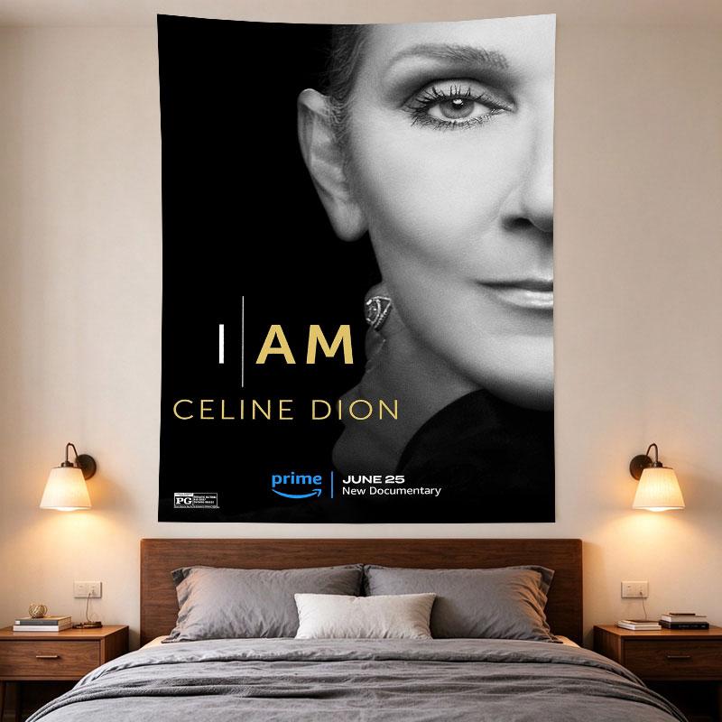 I Am Celine Dion Documentary Black White Face Poster