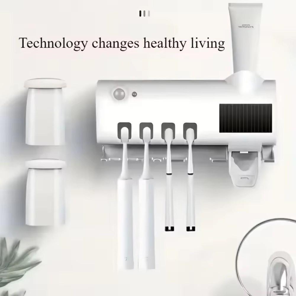 Infrared Sterilizing Automatic Toothpaste Dispenser USB Recharge Toothpaste Squeezer  Family