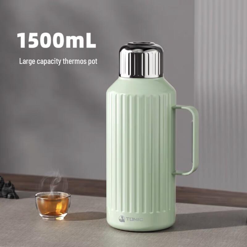 TOMIC 1.5L Insulated Tea Pot with Mechanical Temp Display