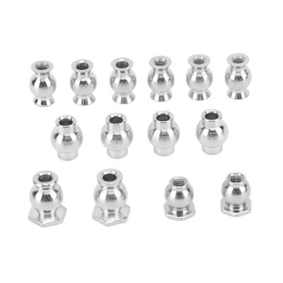 14PCS RC Shock Absorber Ball Head Iron RC Car Shock Damper Ball Head Spare Parts for ZD Racing 18