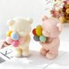 3D Cartoon Bear Balloon Silicone Mold Handmade Gift Aroma Candle Mould DIY Valentine's Day Bear Form Gypsum Resin Molds