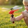 Handle Cable Powered Helicopter Outdoor Airplane Toy
