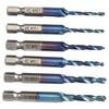 12PCS Hex Shank HSS Drill Bits Set For Aluminum Iron Metal Wood Plastic