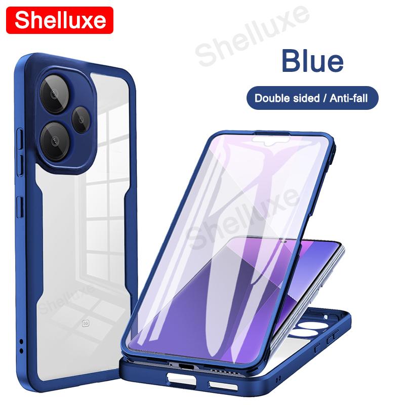 PocoM6 360 Full Body Front+Back Clear Case Shelluxe For Xiaomi POCO M6 M6Pro Pocophone M6 Pro Silicone Double Sided Phone Cover
