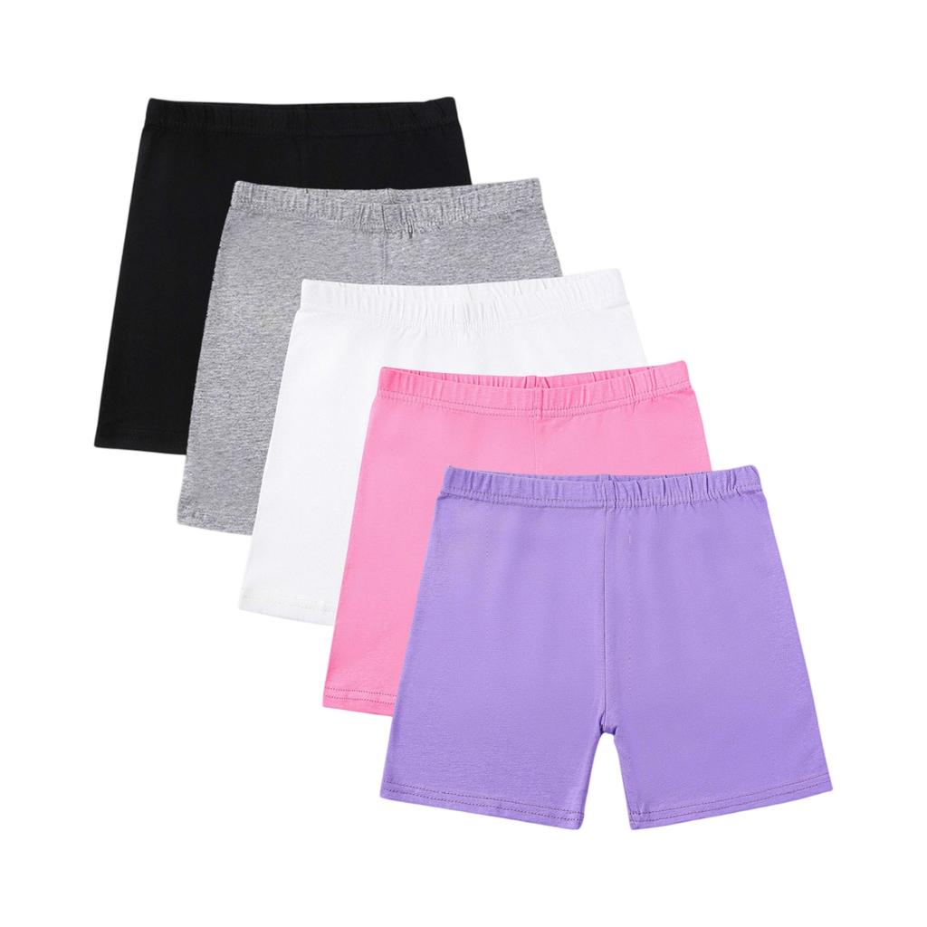 Summer Girls' Three-Point Safety Pants Underwear Leggings Five-Piece Set
