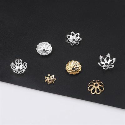 Copper Receptacle Beads Cap for Earrings Necklace DIY Jewelry Making Accessories