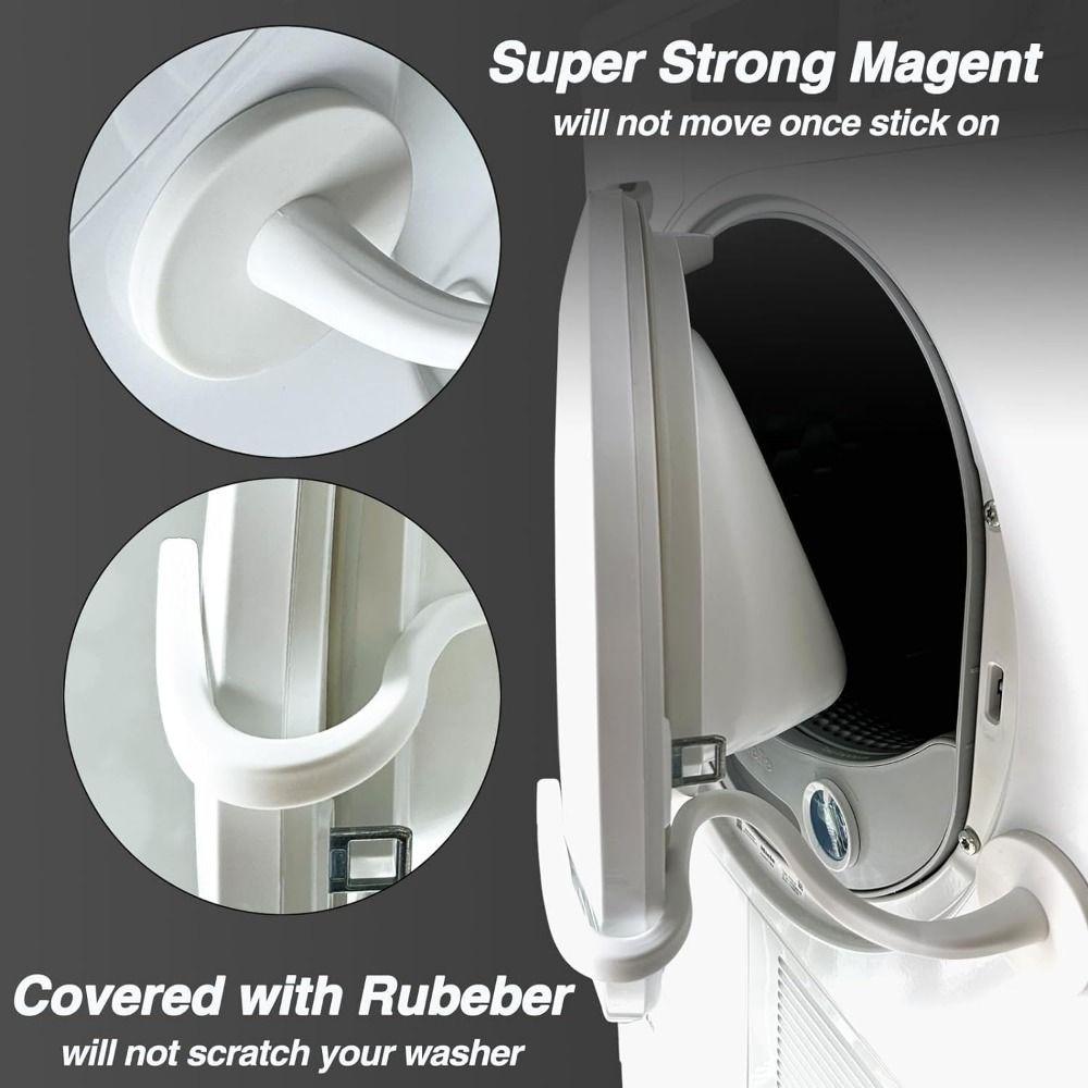 Magnet Base Washing Machine Door Holder Flex Design Front Load Washer Door Bracket Home