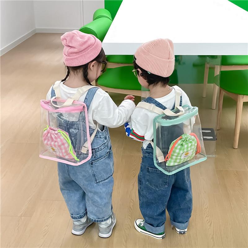 Charming Jelly Backpack For Kids With Breathable Durable Design Perfect For School And Outdoor Adventures Available In Soft Colors
