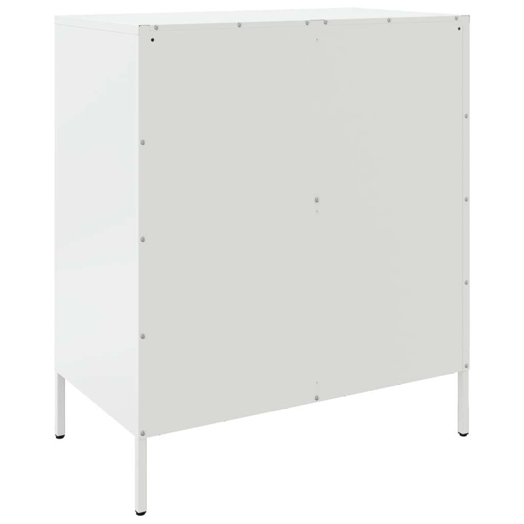 Sideboard White 68 X 39 X 79 Cm Steel