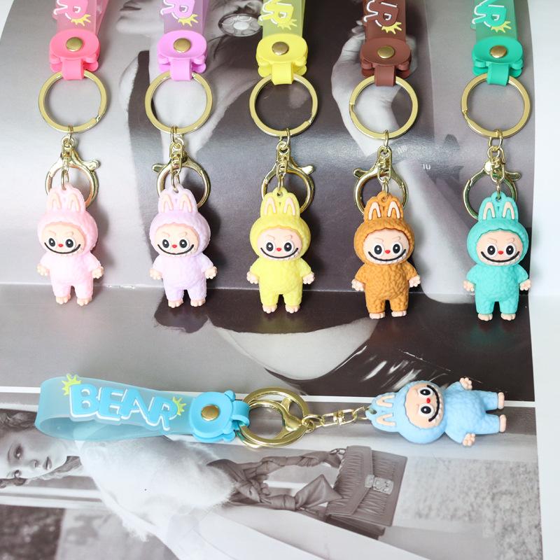 1PC Sheep Keychain Pendant Couple Car Bag Key Ring Pendant