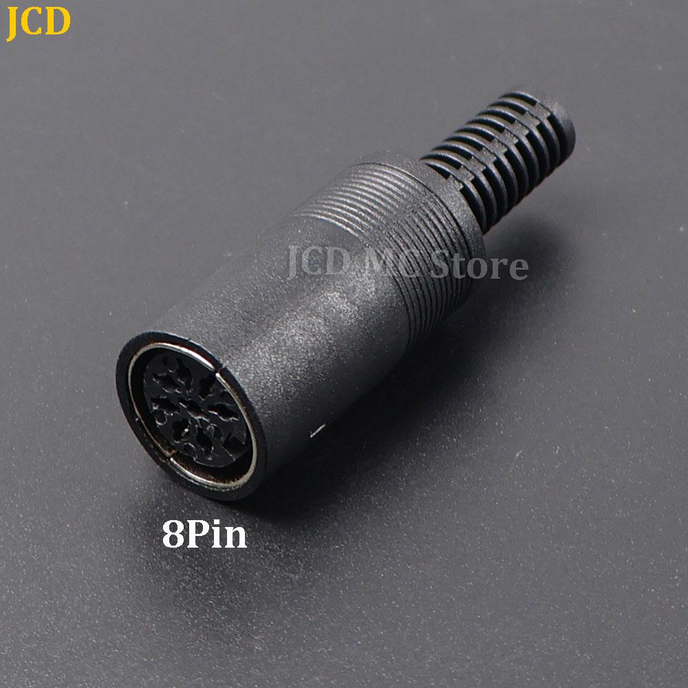 1-10pcs DIN Male/Female 3P 4P 5P 6P 7P 8Pin Plug Jack with Plastic Handle Keyboard Cable Connector Adapter For PS2