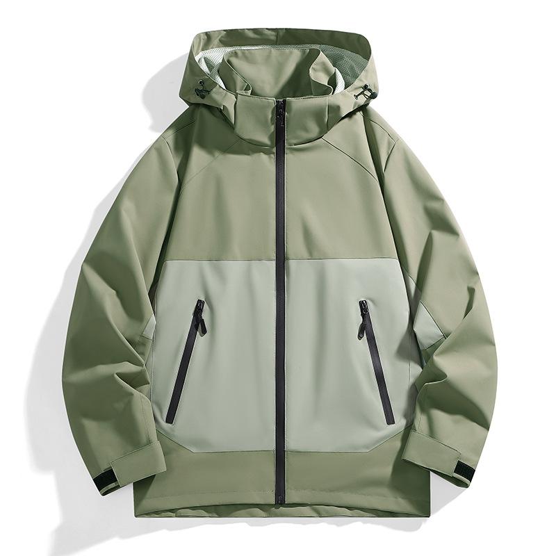 Podzimní outdoor nová pánská bunda módní trend sportovní větrovka nepromokavá odepínací bunda s kapucí