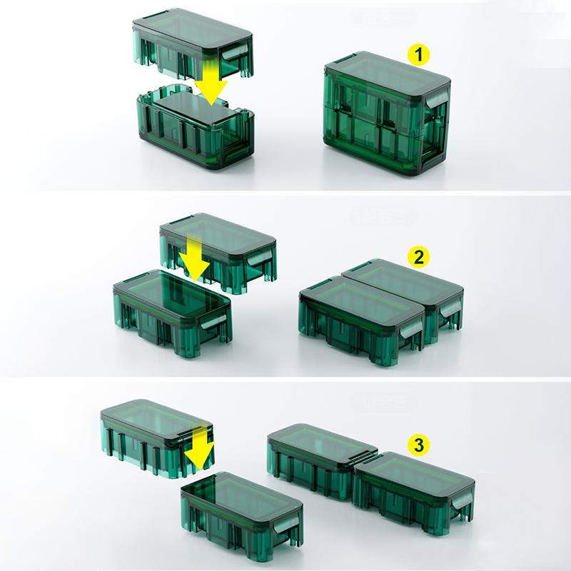 7 Days A Week 14 Compartments Pill Box Multifunctional Removable Random Combination Sealed Pill Organizer