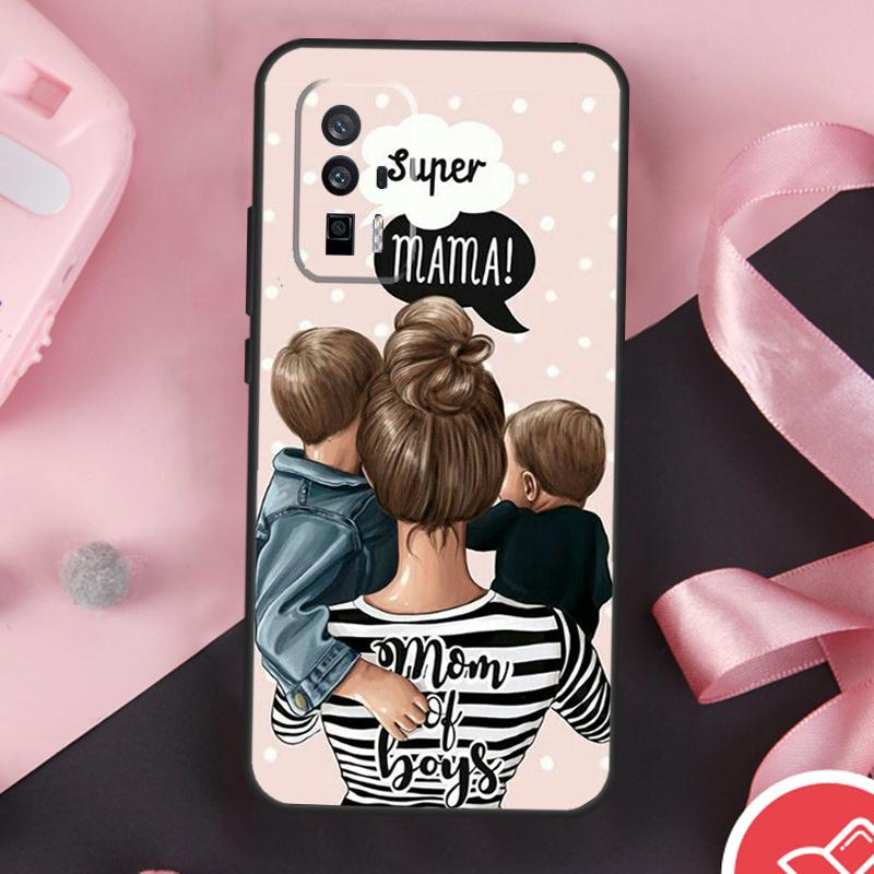 Beautiful Mother Daughter Son Case For Xiaomi 13 14 Ultra 11T 12T 13T Pro 12 Lite POCO X6 Pro F5 M6 X5 X3 F3 M5s F6 Cover