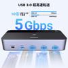 UGREEN DisplayPort KVM podporuje dva monitory a pripája dve hliníkové vybavené štyrmi USB zdieľa duálne a tlačiareň medzi dvoma obsahuje dva USB