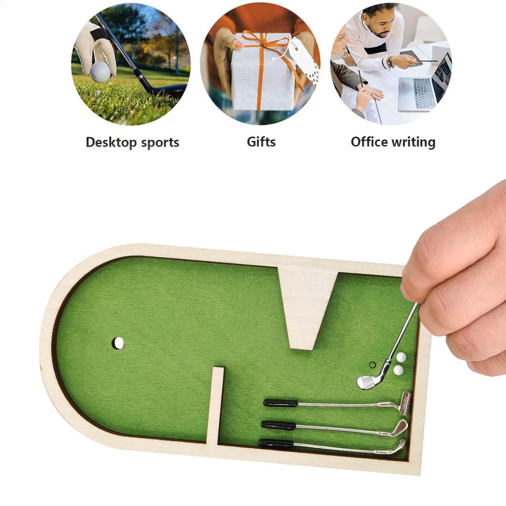 Golf Desktop Toy Set For Desk Relaxation And Fun Indoor Game Gift