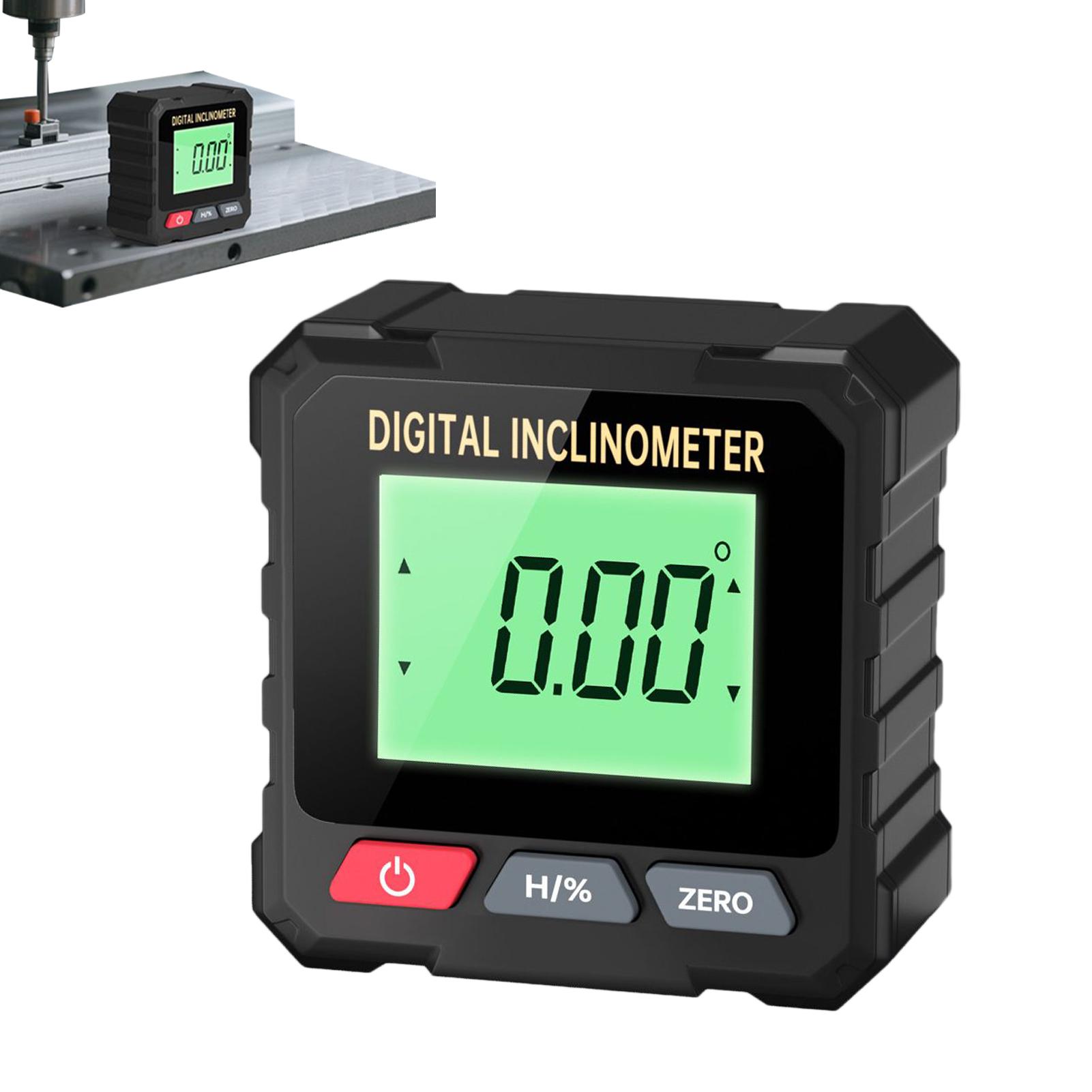 

Угломер 4-сторонний магнитный уровень с подсветкой Инструмент для измерения угла для деревообработки гольфа ремонта дома двери CN