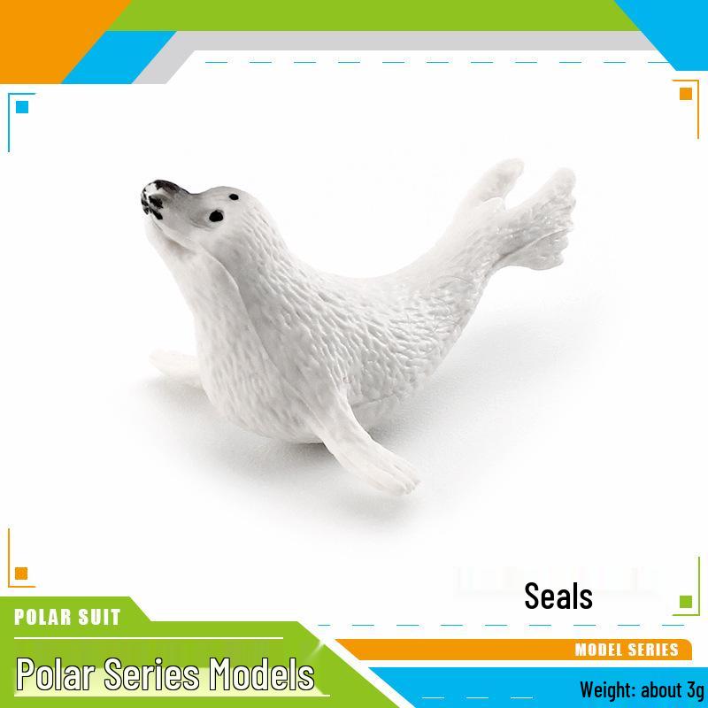 Popular Simulation Arctic Animal Figurines: Polar Bear, Fox, Seal, Walrus, Whale