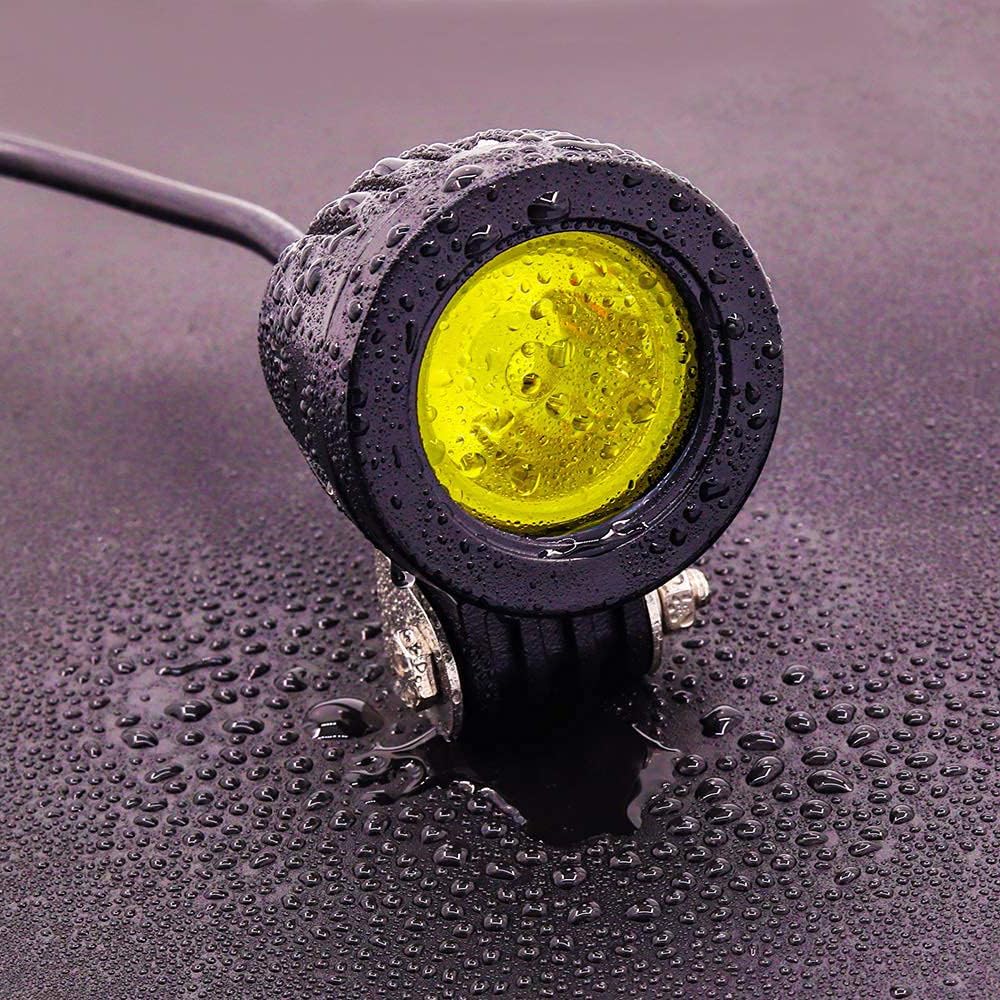 Aoling LED Work Motorcycle Fog Spot Switch Forklift Motorcycle Fog Universal LED Auxiliary Light for Set of 2 Light, Small, Light, Light, 12V, 24V,