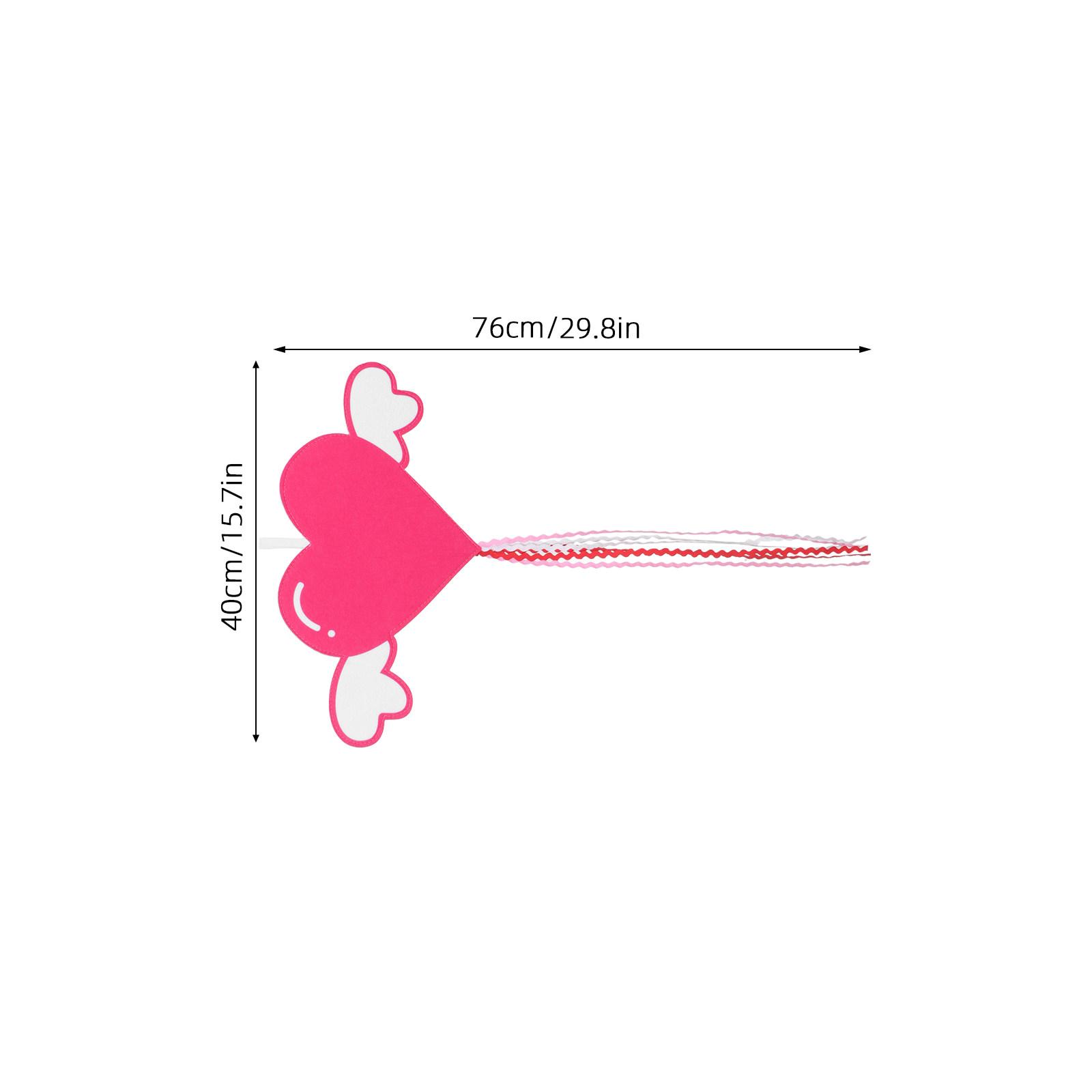 Садовый флаг в форме сердца 30x14 дюймов, флаг для Дня святого Валентина, декоративный флаг для улицы с кисточкой, красный акцент в виде сердца для двора, балкона, Весна розовый