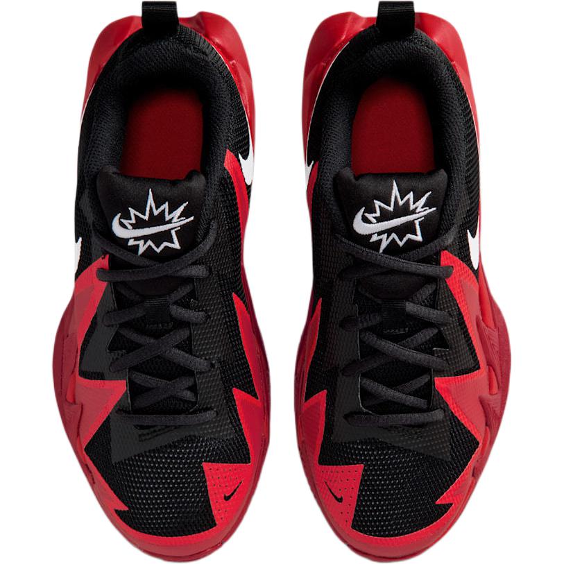 Nike ST Dynamite Comfortable Breathable Low top Children's Basketball Shoes Black Red Teenagers IH2308-004