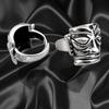 Mask Ring for Men and Women, Retro Cultural and Creative Ethnic Style, Domineering Opening, Adjustable