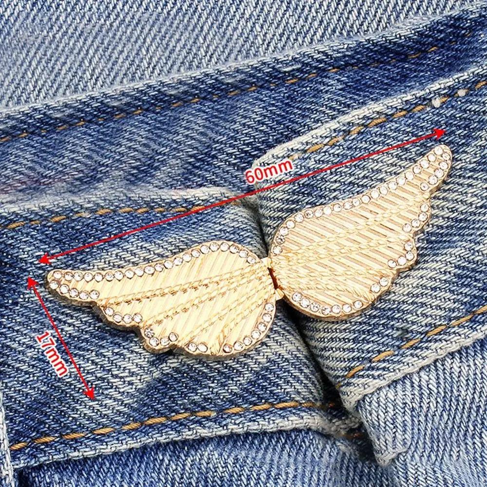 Bottone Vita Stretto per Pantaloni Jeans gonna da Donna Ornamenti Clip Vita Regolabile Spille Metalliche Accessori Abbigliamento Fai da Te Rimovibile